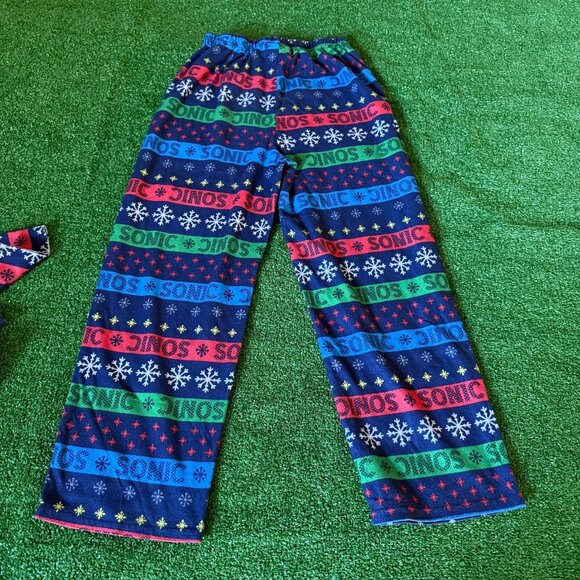 Sonic the Hedgehog Toddlers Boy's Winter Holiday 2PC Flannel Pajama Set Size 8 - Picture 15 of 15